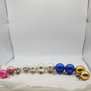 Vinage Shiny Brite Mini Christmas Ornaments.